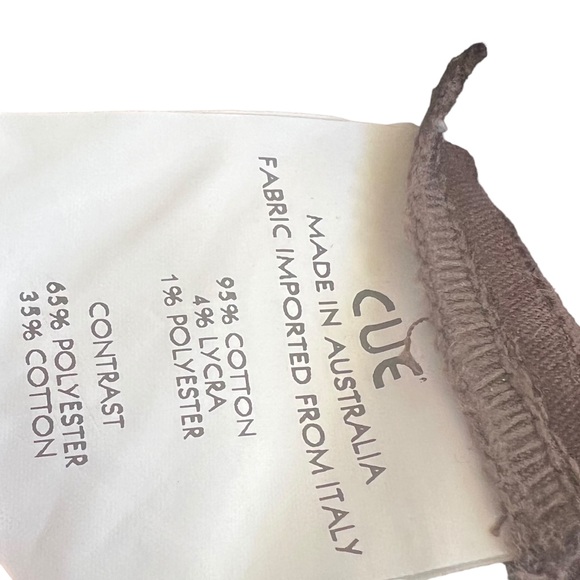 CUE | Wrap Skirt Pinstripe Brown 10 - Picture 10 of 10